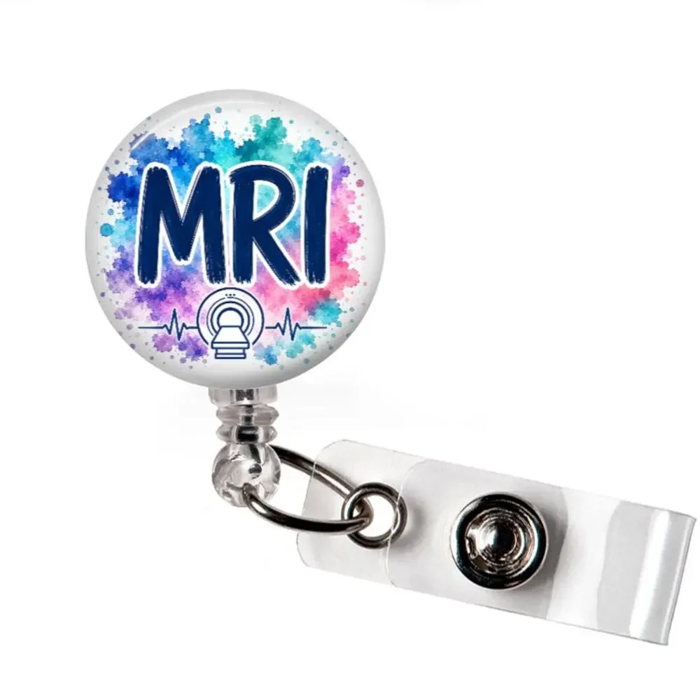 MRI Badge Reel & Topper MRI Technologist Radiology Tech Imaging Gift